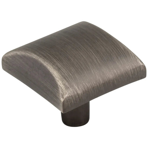 1-1/8" Brushed Pewter Square Knob