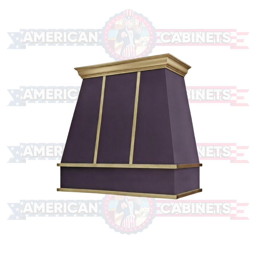 Custom Hood Tapered with Brass Strapping