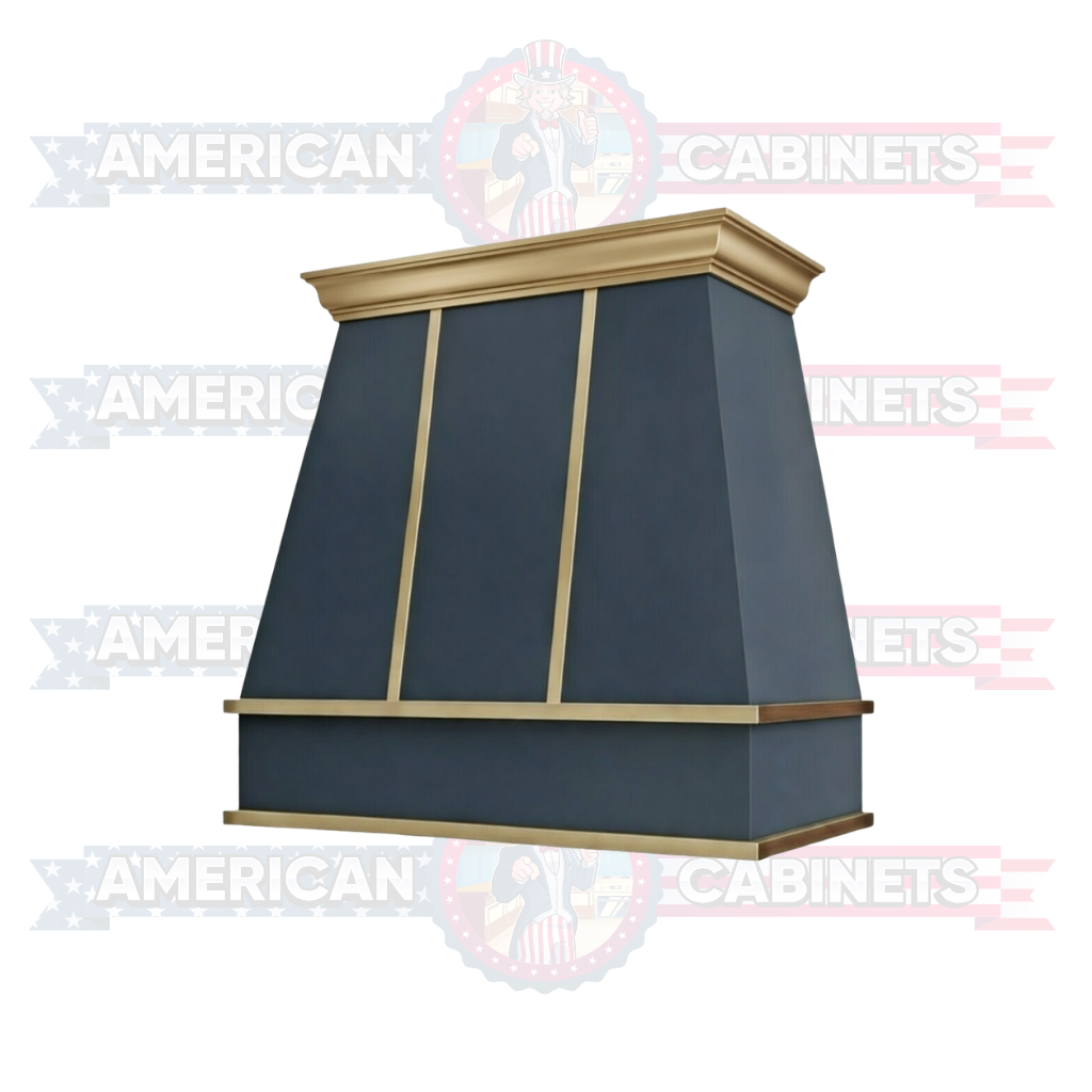 Custom Hood Tapered with Brass Strapping