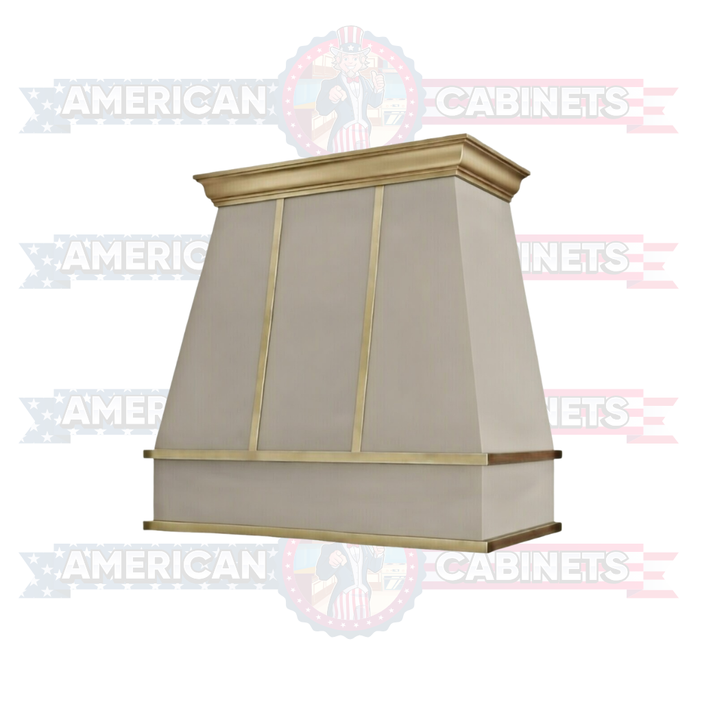 Custom Hood Tapered with Brass Strapping