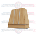 Custom Hood Tapered with Silver Strapping